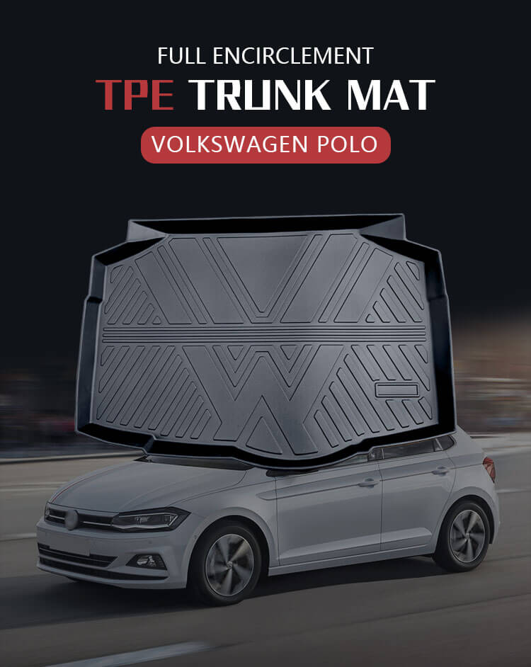 TPE CAR TRUNK MAT FOR VOLKSWAGEN POLO (1)