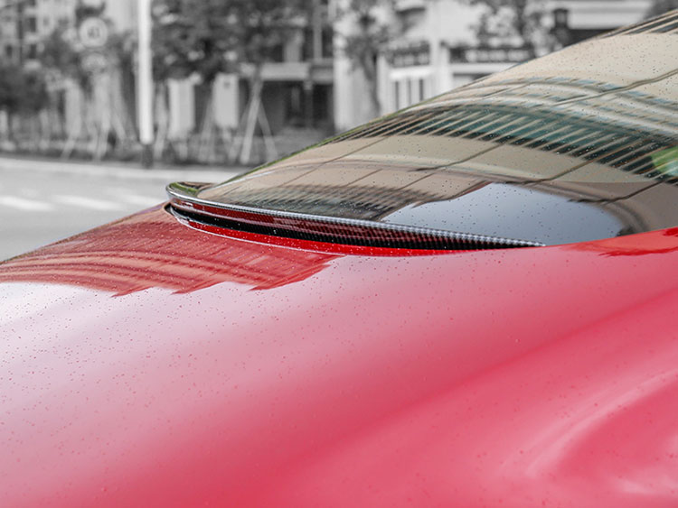 Rear window hydrofoil for tesla model 3
