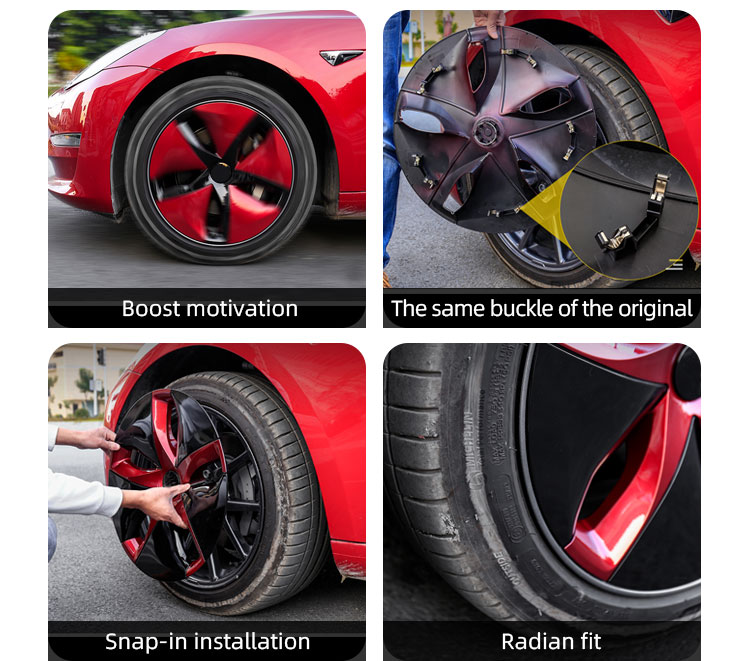 PLASTIC WHEEL COVERS FOR 17-19 YEARS TESLA MODEL 3 (5)