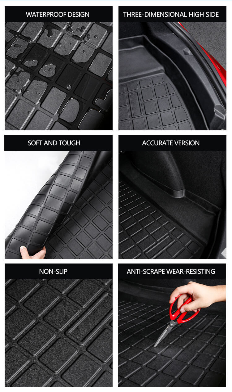 TPE CAR TRUNK MAT FOR TESLA MODEL 3 (4)