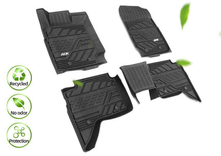 TPE CAR FLOOR MAT FOR FORD RANGER SUPER CREW 2019+ (2)