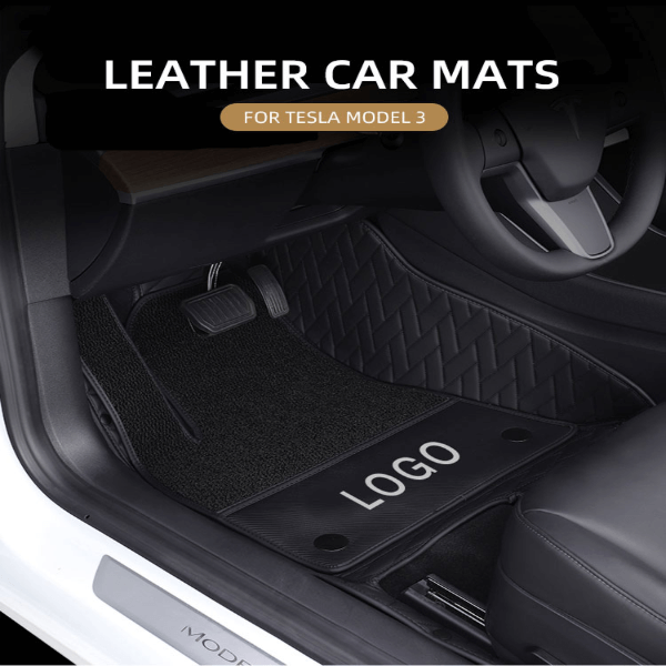 Leather Car Mat For Tesla Model 3 (1)-600