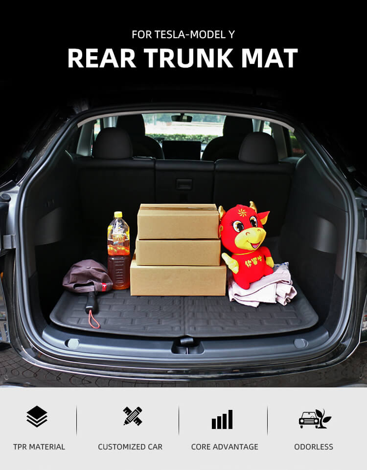 Trunk Mat TPR For Tesla Model Y (1)