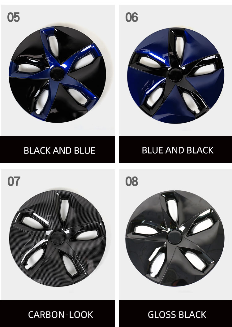 PLASTIC WHEEL COVERS FOR 17-19 YEARS TESLA MODEL 3 (3)