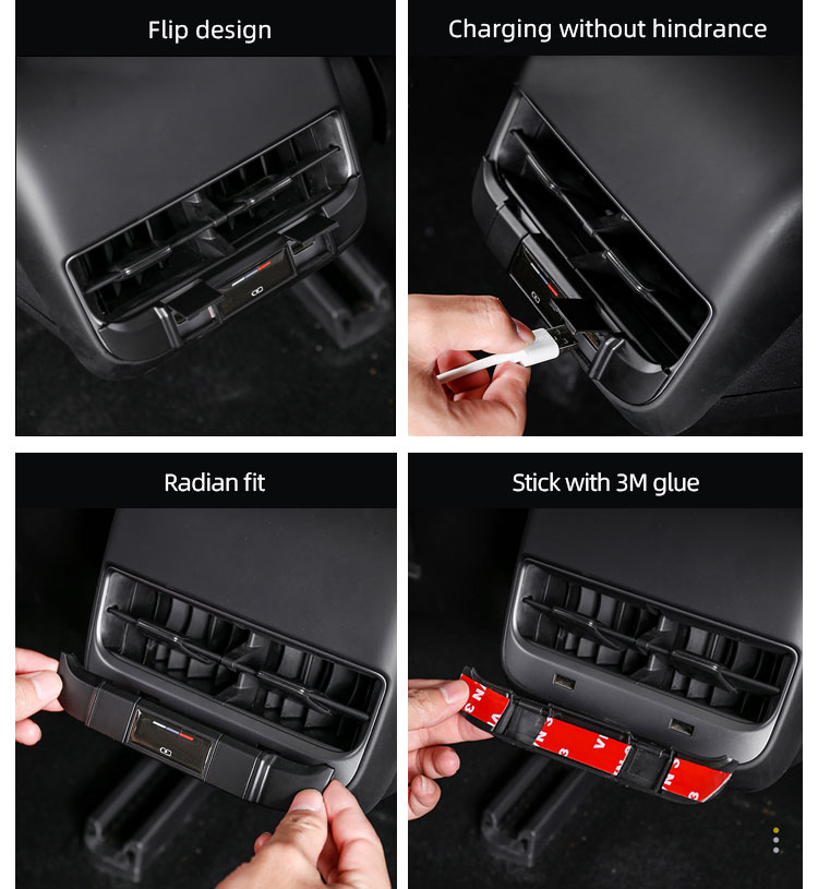 USB DUST COVER FOR TESLA MODEL 3 (7)