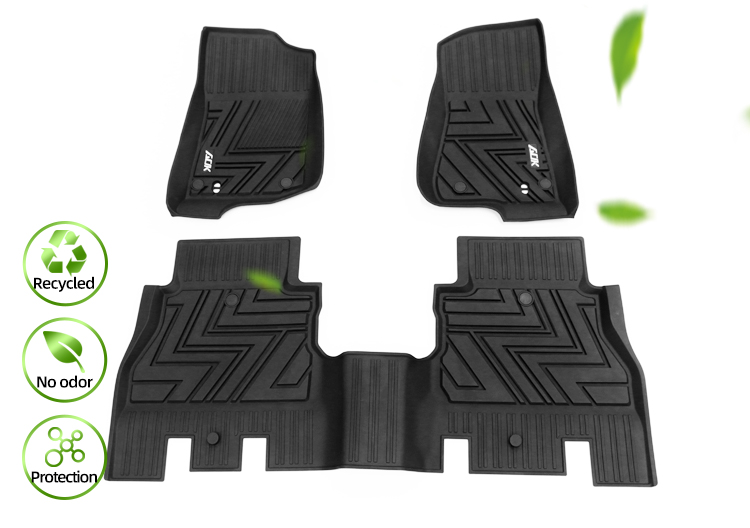 TPE CAR FLOOR MAT FOR JEEP WRANGLER 4-DOOR 2018+ (2)