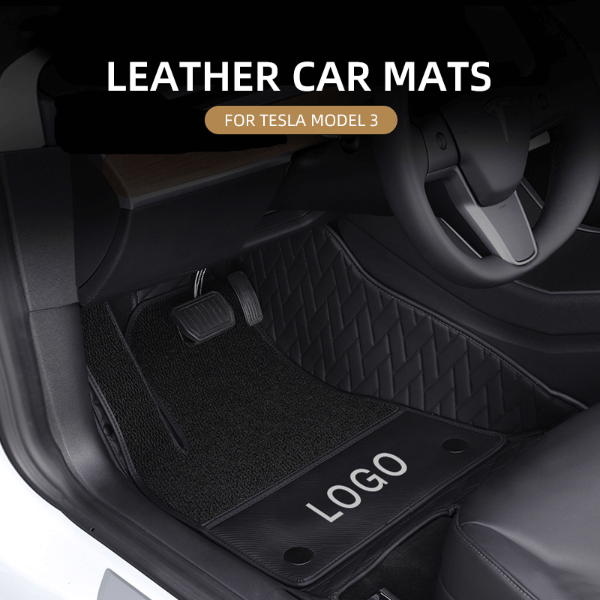 LEATHER CAR MAT FOR TESLA MODEL 3