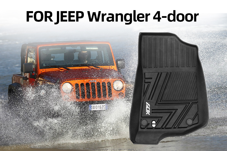TPE CAR FLOOR MAT FOR JEEP WRANGLER 4-DOOR 2018+ (1)