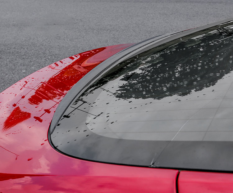 Rear window hydrofoil for tesla model 3