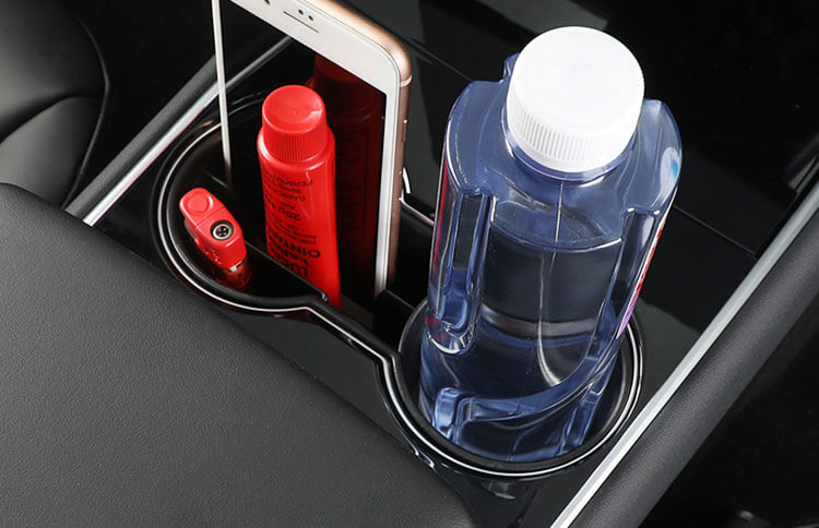 DOUBLE WATER CUP CARD SLOT FOR TESLA MODEL 3 2019+ (6)