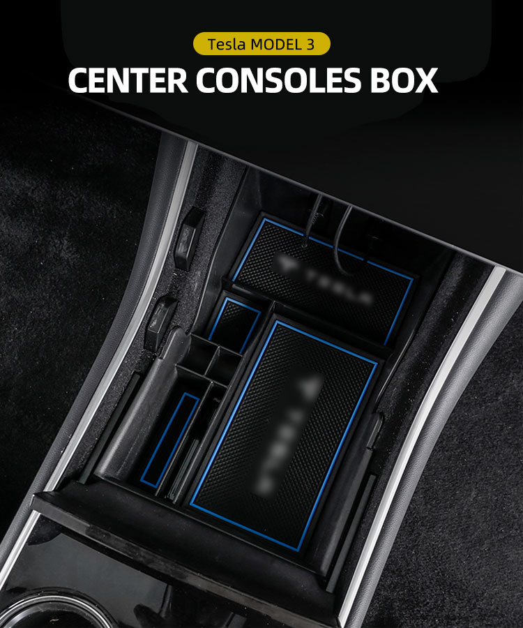 CENTRAL CONTROL STORAGE BOX FOR TESLA MODEL 3 2019+