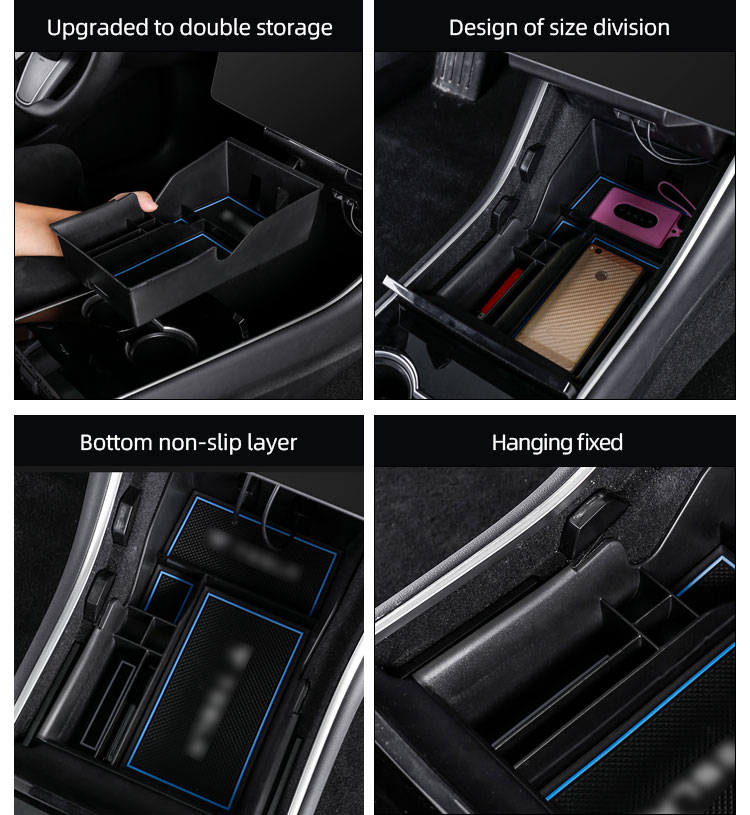 CENTRAL CONTROL STORAGE BOX FOR TESLA MODEL 3 2019+