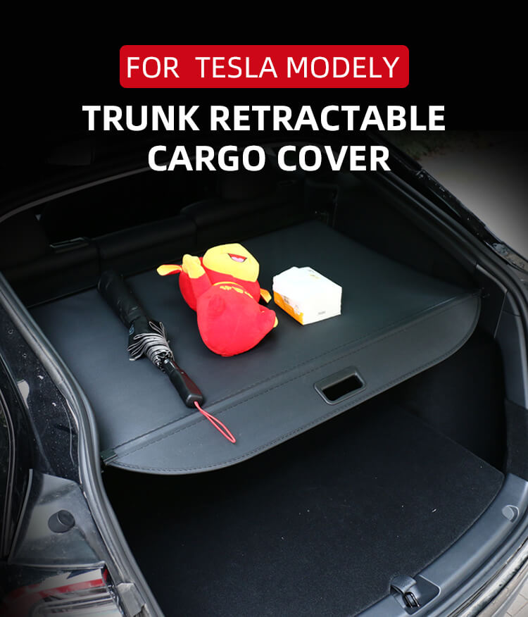 Trunk Retractable Cargo Cover For Tesla Model Y (1)