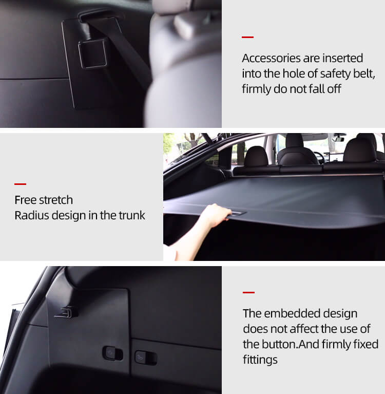Trunk Retractable Cargo Cover For Tesla Model Y (5)
