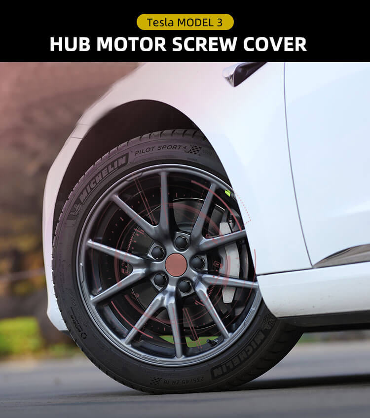 Hub Screw Protective Cover For Tesla (1)