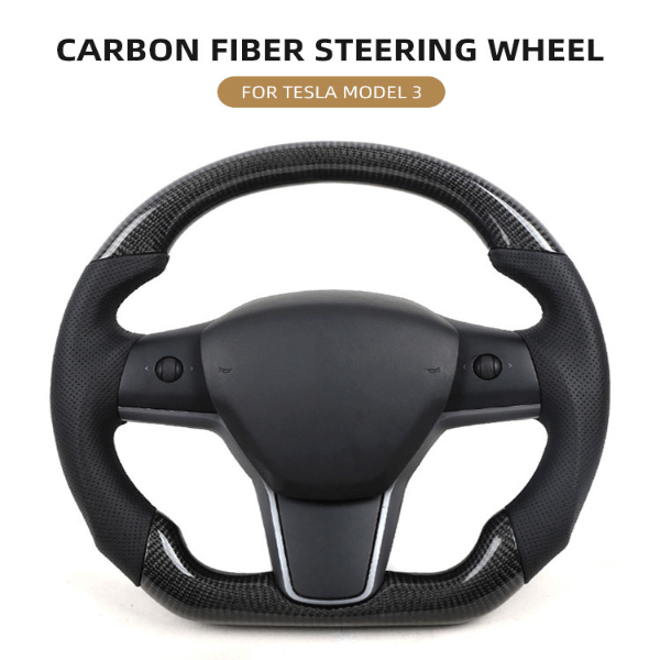Carbon Fiber Steering Wheel For Telsa model 3 (1)-600