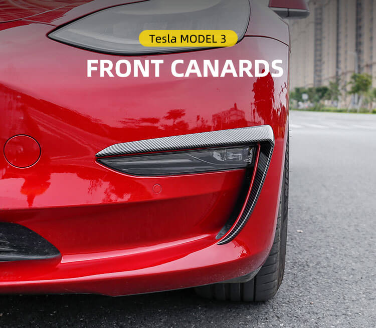 Front Canards For Tesla Model 3 (1)