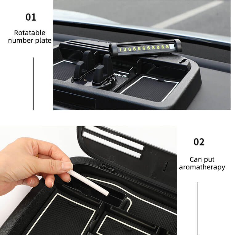 Dashboard Storage Box For Tesla Model 3 (3)