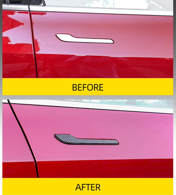 Carbon Fiber Door Handle For Tesla Model3 (5)