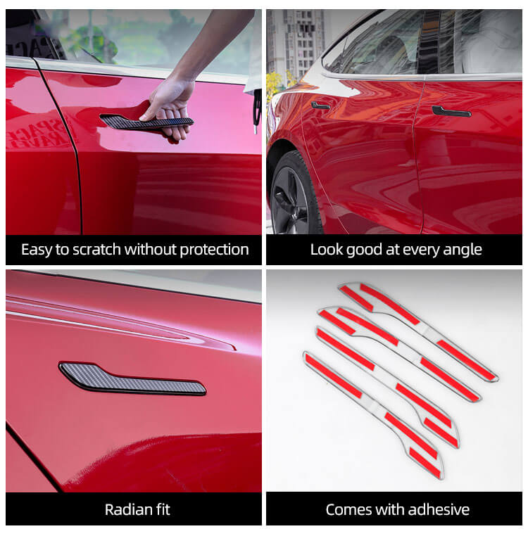 Carbon Fiber Door Handle For Tesla Model3 (7)