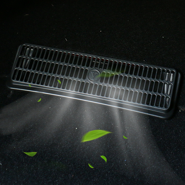 TESLA MODEL Y AIR CONDITIONING OUTLET COVER UNDER SEAT AIR VENT GRILLE PROTECTOR SNAP-IN INSTALLATION COVER ABS PLASTIC AIR FLOW VENT INTAKE GRILLE INLET ACCESSORIES 2 PIECES