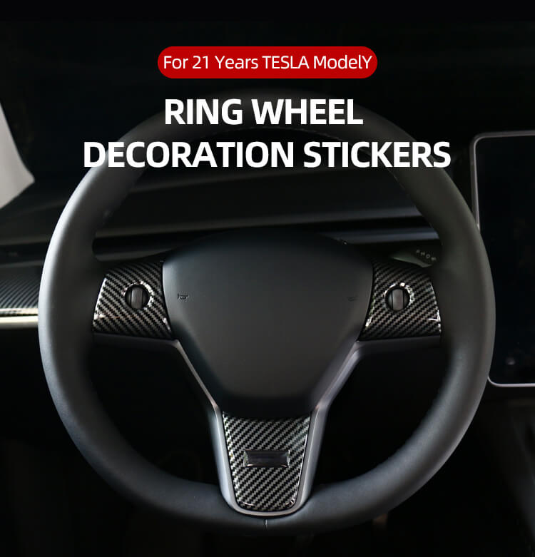 Steering Wheel Sequin Stickers For Tesla Model Y (1)