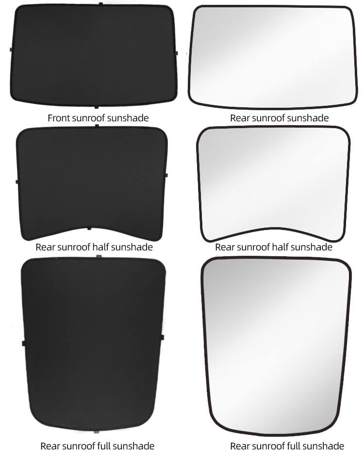 Sunroof Sunshade For Tesla Model 3 (2)