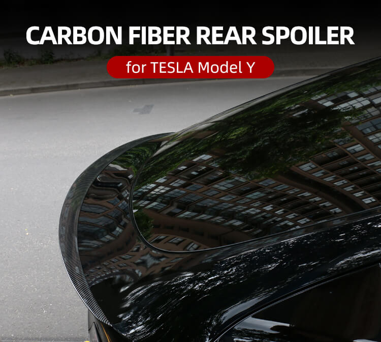 Real Carbon Fiber Spoiler For Tesla Model Y (2)