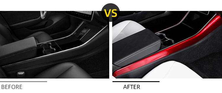 CENTER CONSOLES SIDE TRIMS FOR TESLA MODEL 3 (3)