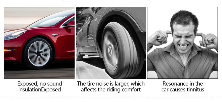 WHEEL SOUND INSULATION COTTON FOR TESLA MODEL 3 (3)
